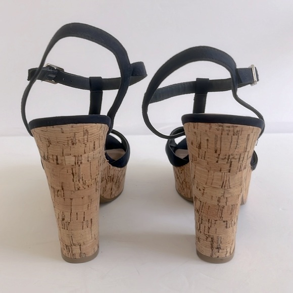 American Rag Women Jamie Open Toe Casual Platform Sandals Navy Blue Size 10W NEW - Picture 4 of 5